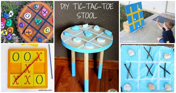 40 DIY Tic Tac Toe Game Projects You should Try Out Now, diy giant tic tac toe, easy craft ideas, DIY crafts