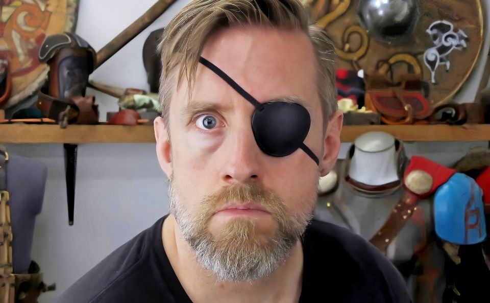 adorable diy leather eye patch