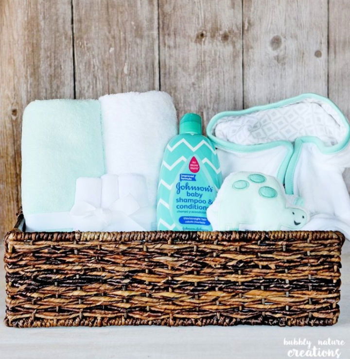 Homemade Baby Gift Basket