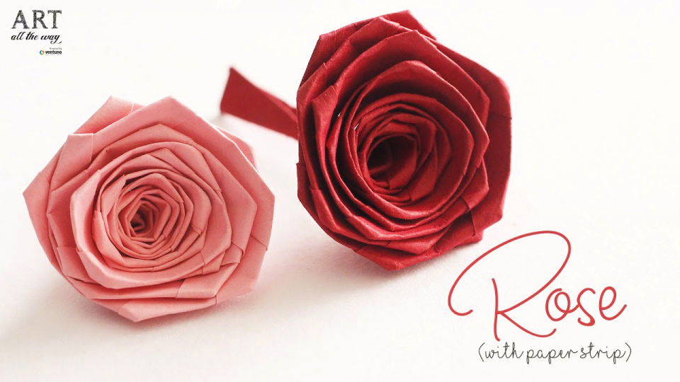 Best DIY Rose With Paper Strip