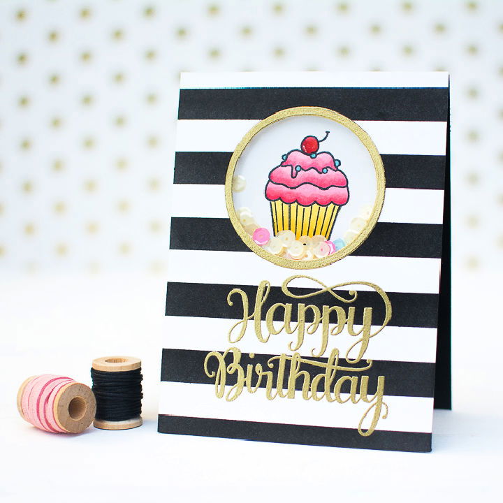 DIY Birthday Sequin Shaker Card