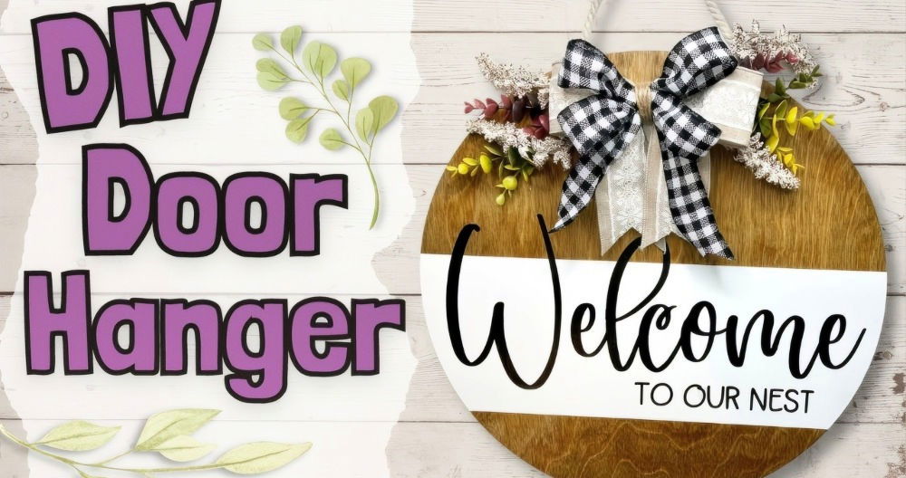 cool homemade door hanger