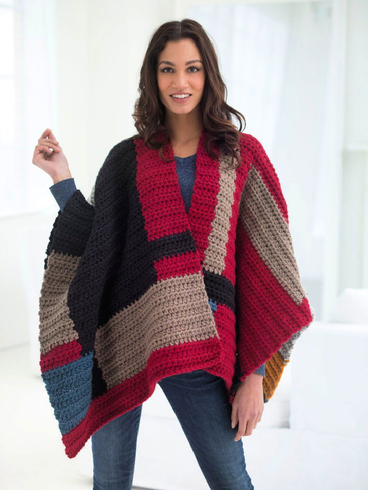 Crochet Petrona Poncho Free Pattern