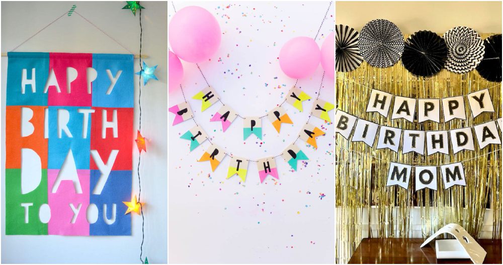 diy birthday banner ideas