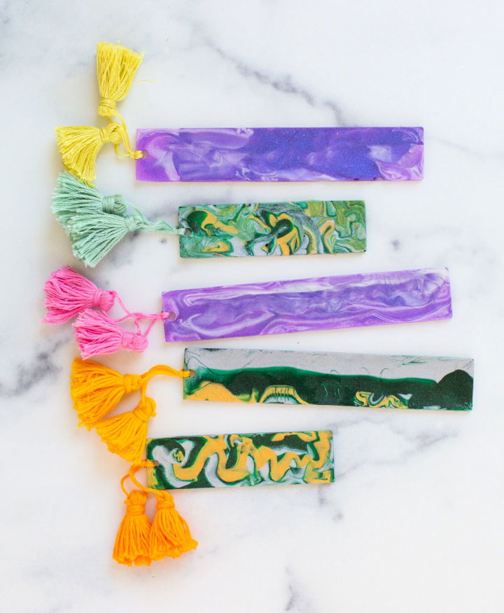 DIY Bookmarks With Liquid Polymer Clay