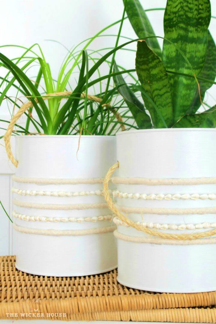 DIY Coffee Can Into a Planter Bucket