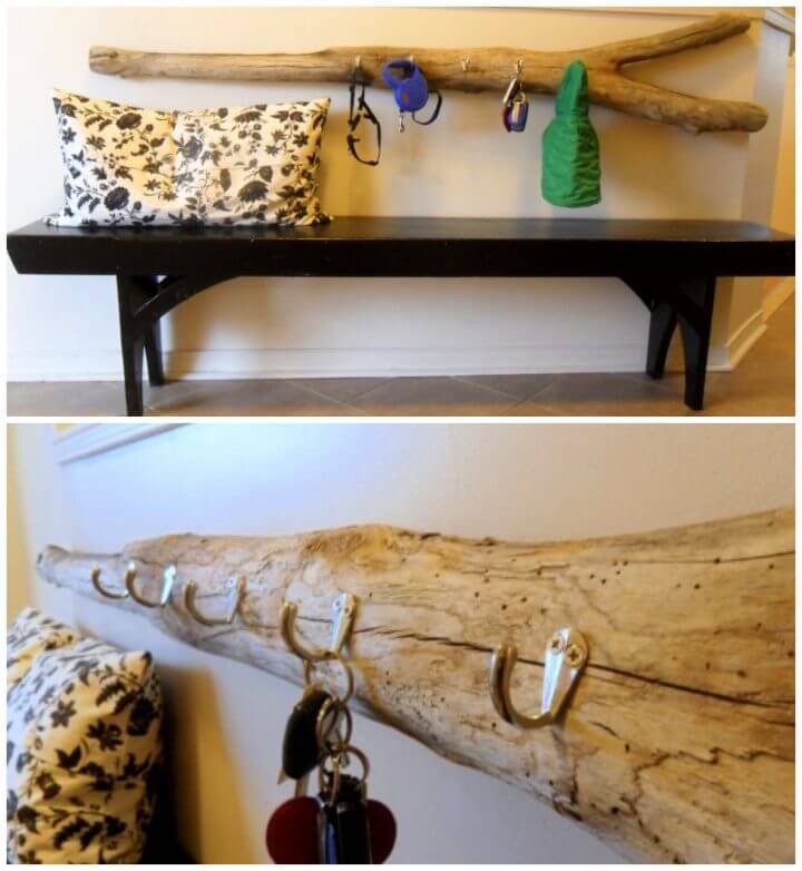 Making a Driftwood Key Holder