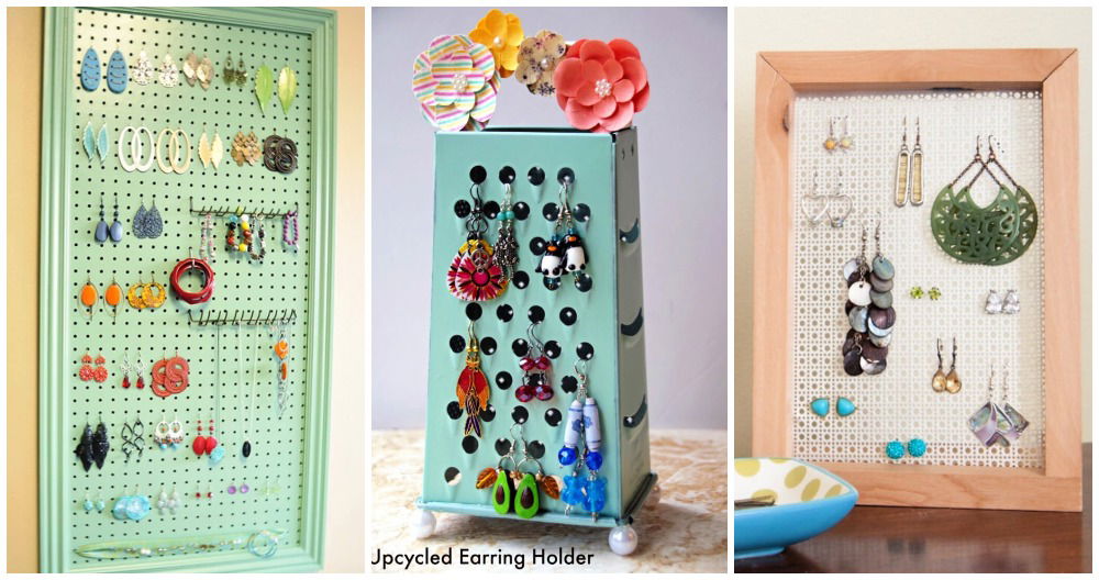 diy earring holder ideas to store your earrings