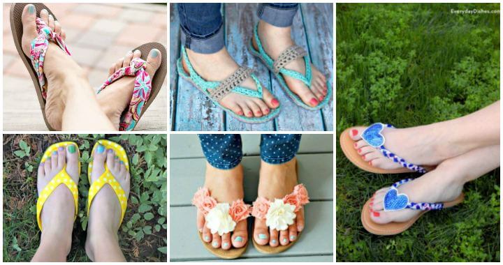 DIY Flip Flops -25 Ways to Refashion Your Flip Flops, DIY Projects, DIY Crafts, DIY Fashion Ideas, Easy DIY Craft Ideas