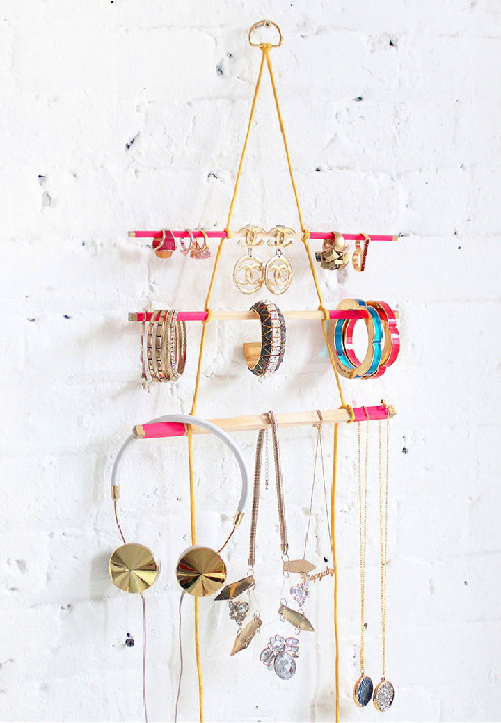 DIY Hanging Jewelry Holder