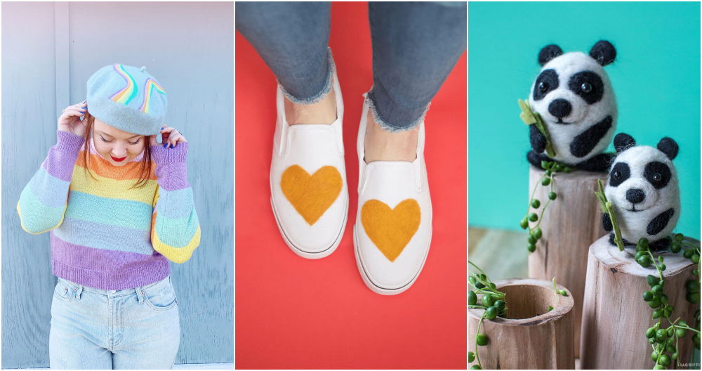 diy needle felting projects and ideas