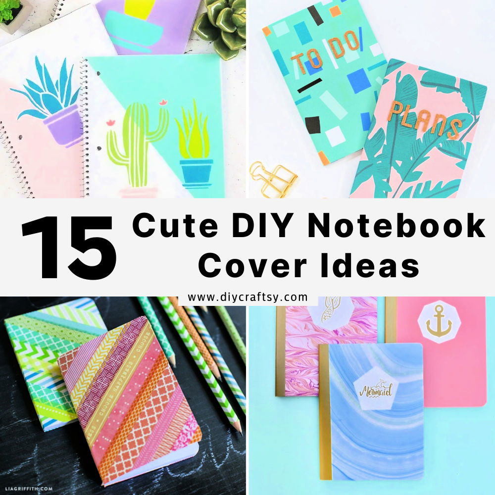 DIY notebook cover ideas