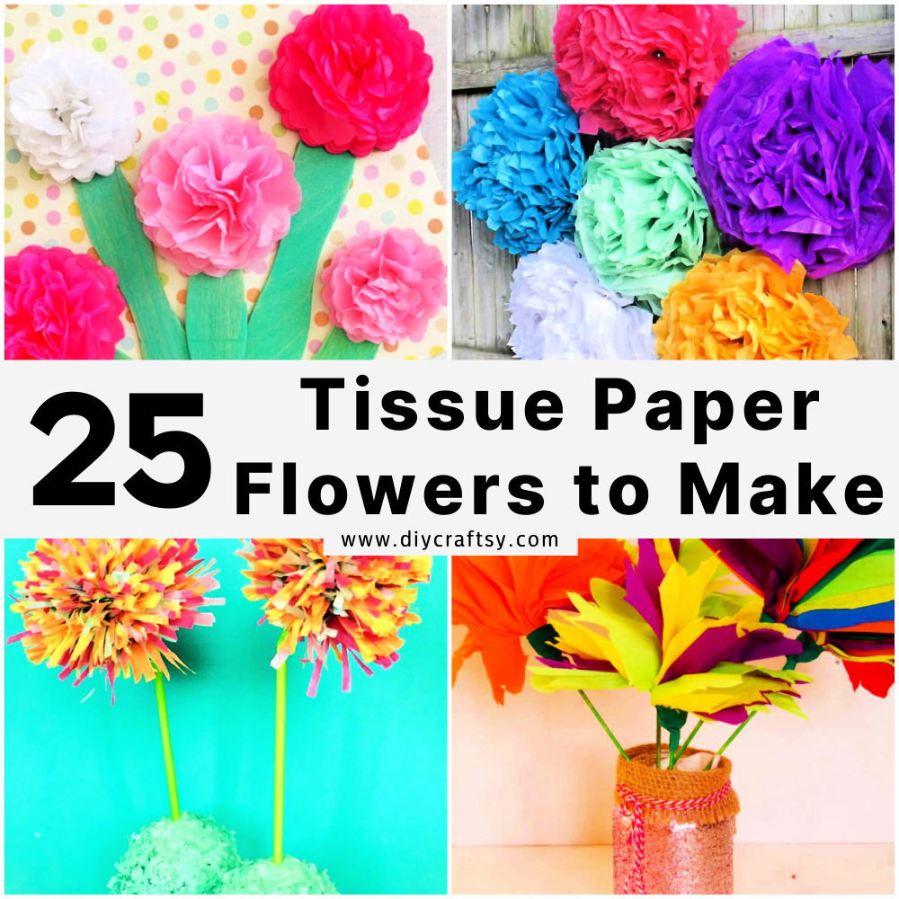 diy tissue paper flowers