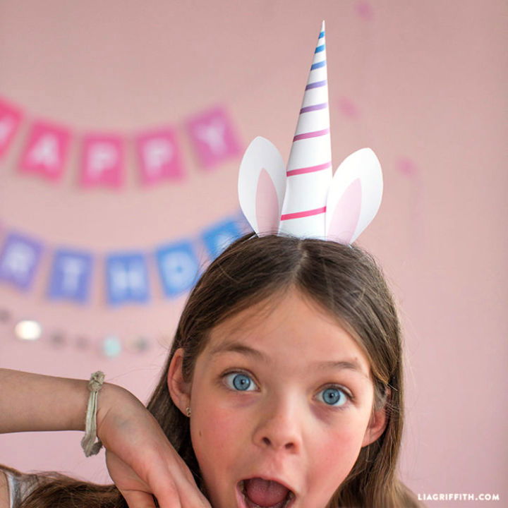 DIY Unicorn Horn Party Hat