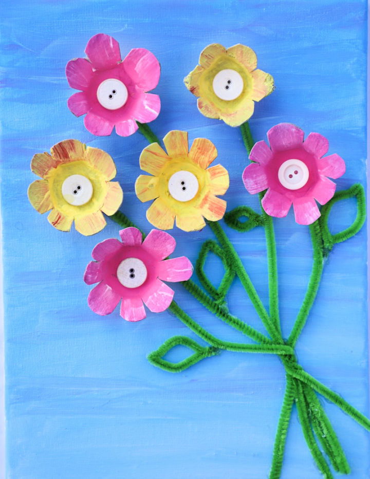 Easy DIY Egg Carton Flowers