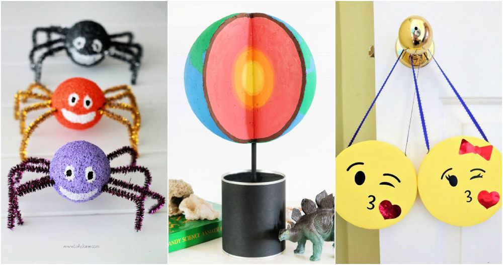 20 styrofoam crafts - fun crafts with foam balls