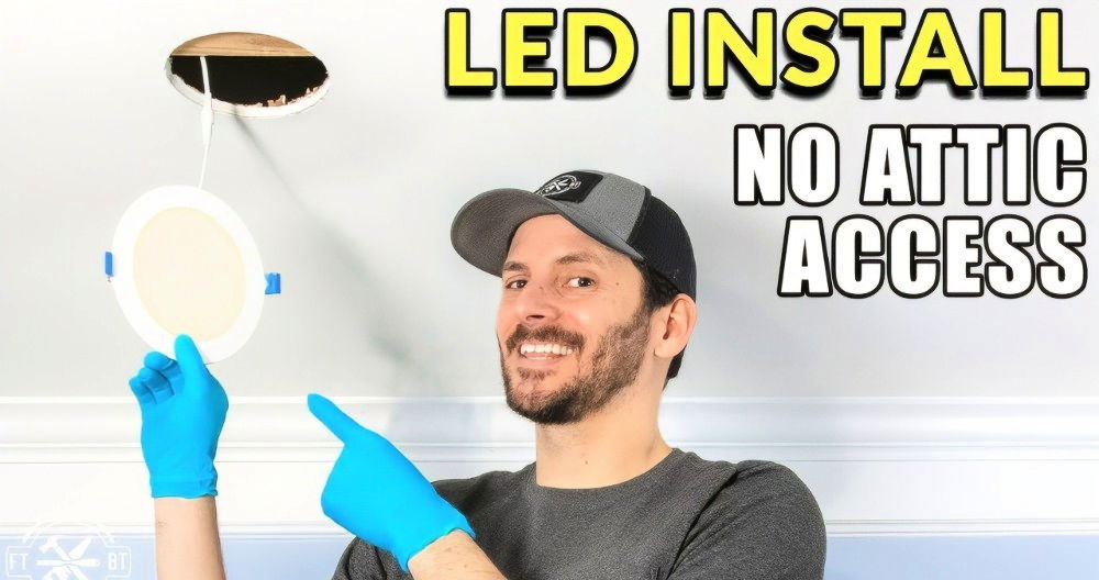easy way to install led recessed light