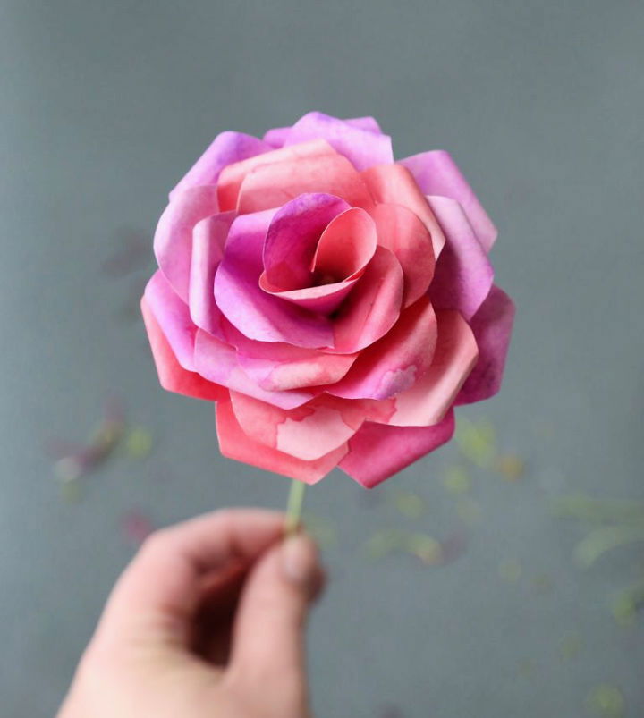 Free Printable Paper Rose Template