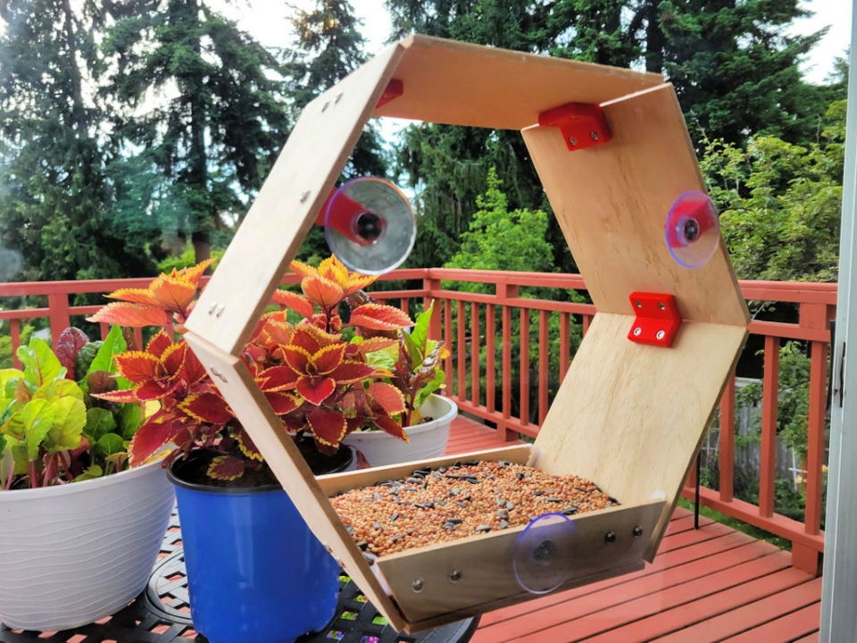 Free Window Bird Feeder Plan