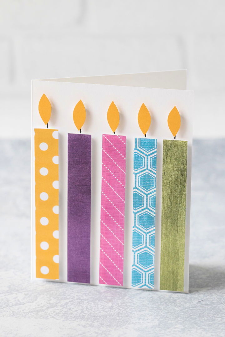 Homemade Candle Birthday Card
