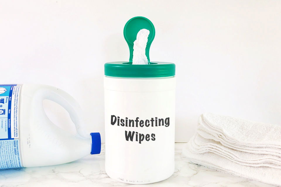 Homemade Disinfecting Wipes