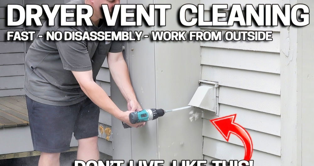 how to clean your own dryer vent