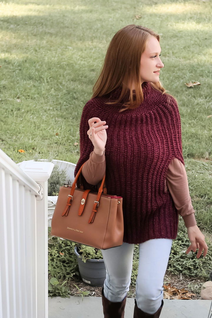 How to Crochet Amelia Poncho Free Pattern