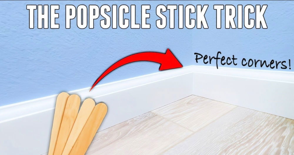 how to cut baseboard inside corners