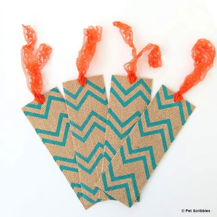 How to Do Burlap Bookmarks in 10 Minutes