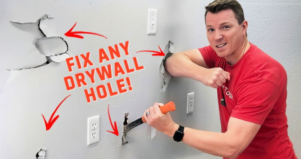 how to fix holes in drywall