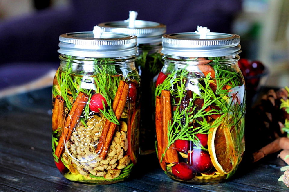 How to Make a Mason Jar Oil Candle Lamp