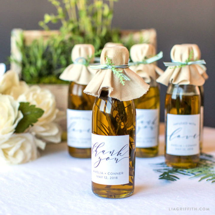 Infused Olive Oil Wedding Favor Recipe