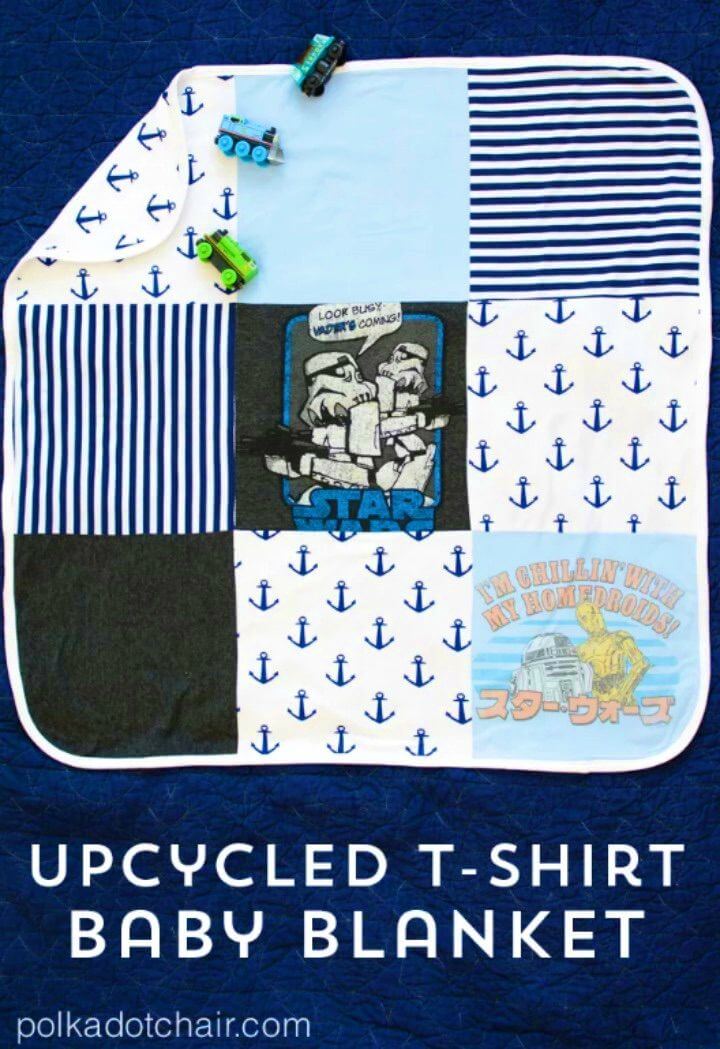 Make Baby Blanket Using Upcycled T shirts