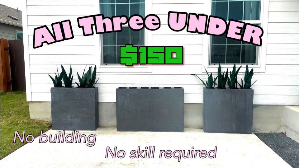 Make Cinder Block Planters With Step by Step Instructions