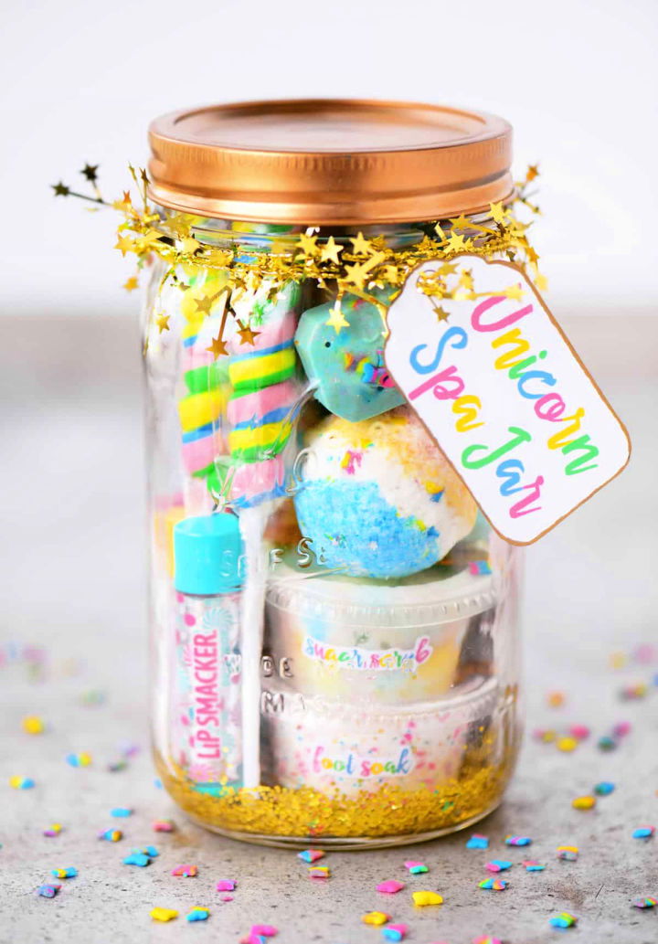 Make Your Own Unicorn Spa Jar