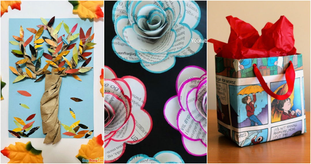 newspaper craft ideas