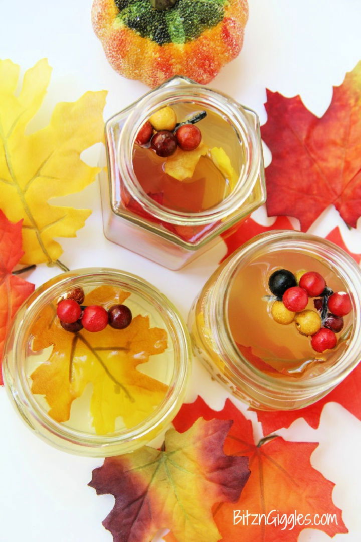 Pretty DIY Gel Air Freshener Glass Jar Gift