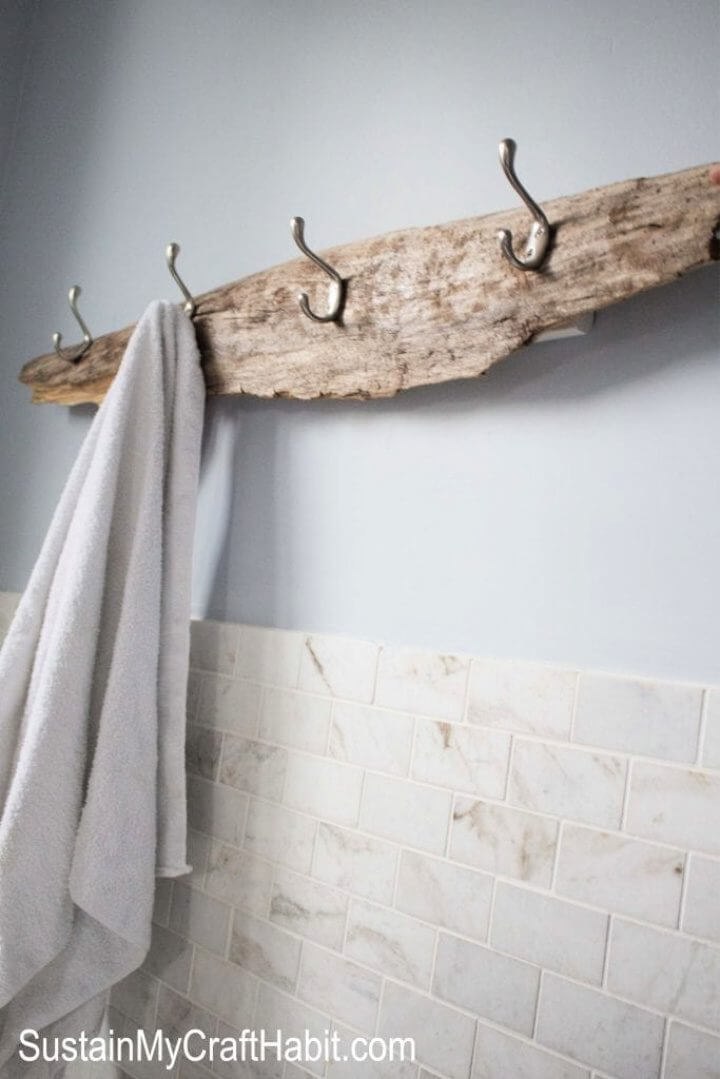 Making a Driftwood Towel Rack