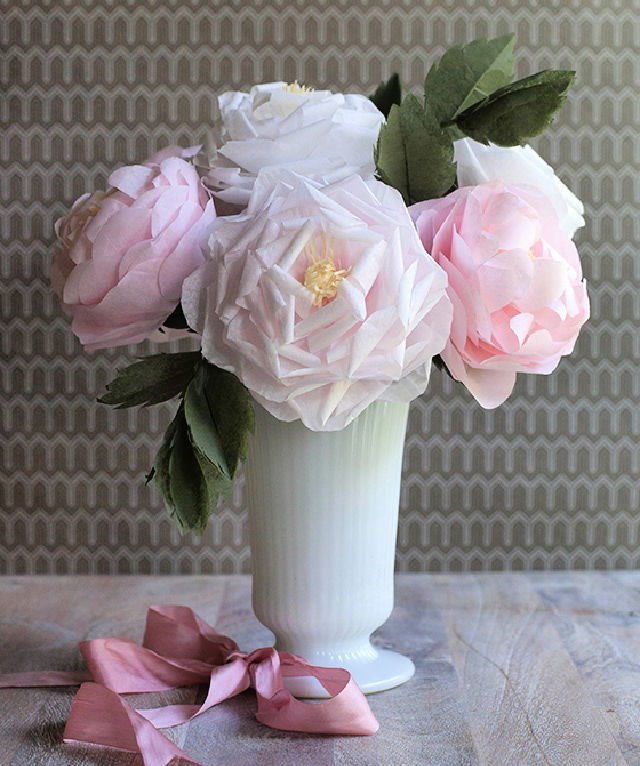 Tissue Paper Full Bloom Rose Ideas