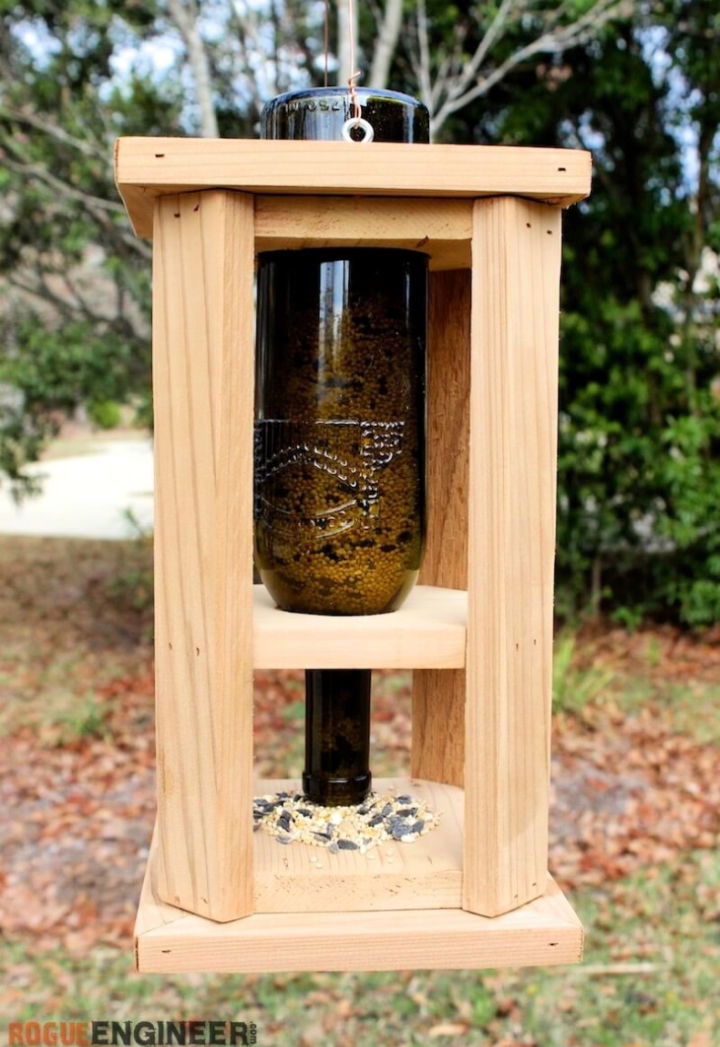 Wine Bottle Bird Feeder Building Plan